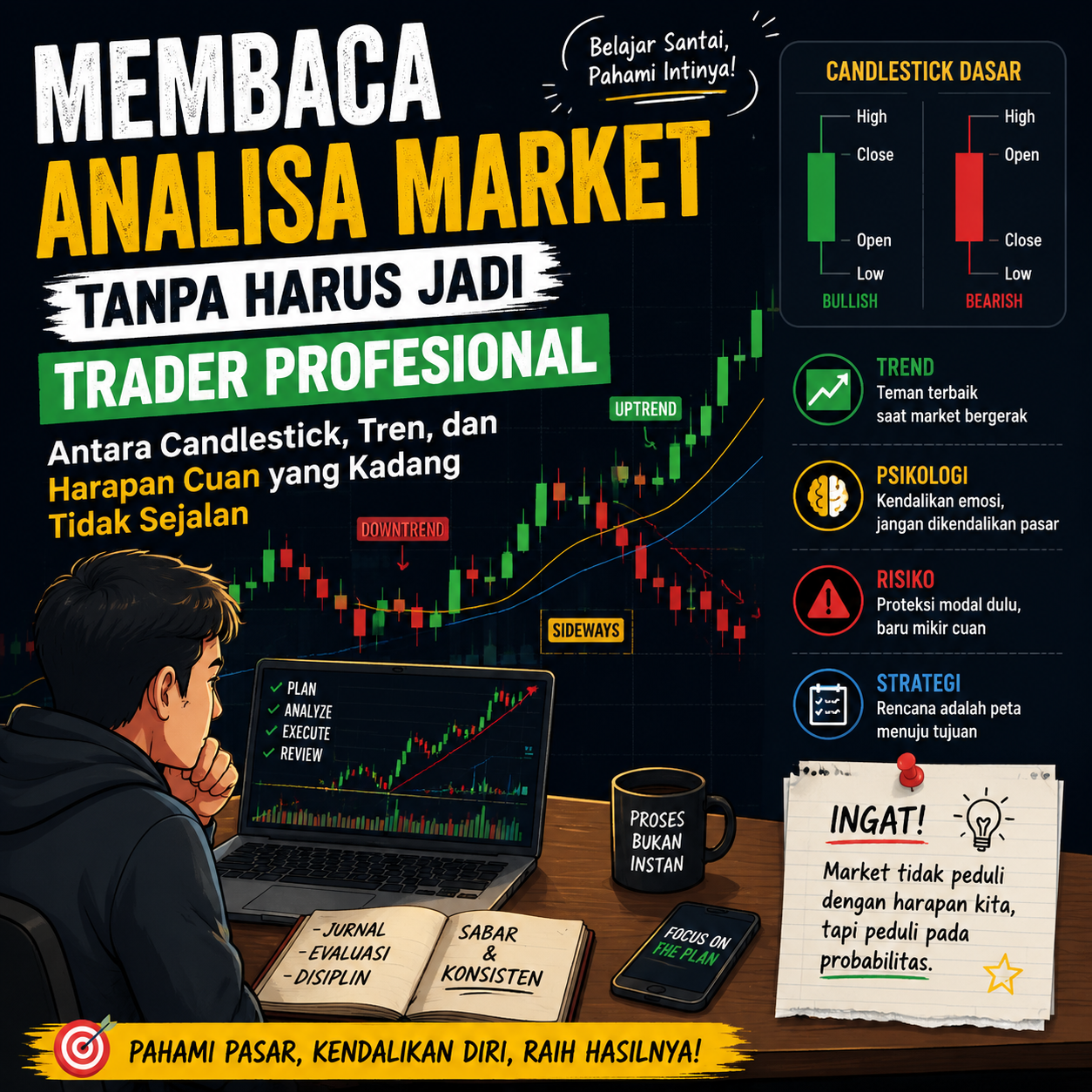 Membaca Analisa Market Tanpa Harus Jadi Trader Profesional: Antara Candlestick, Tren, dan Harapan Cuan